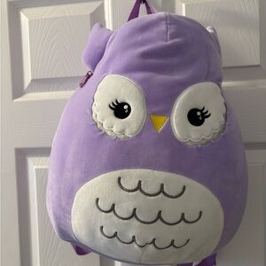 Squishmallow Miranda Owl Plush Backpack 12”